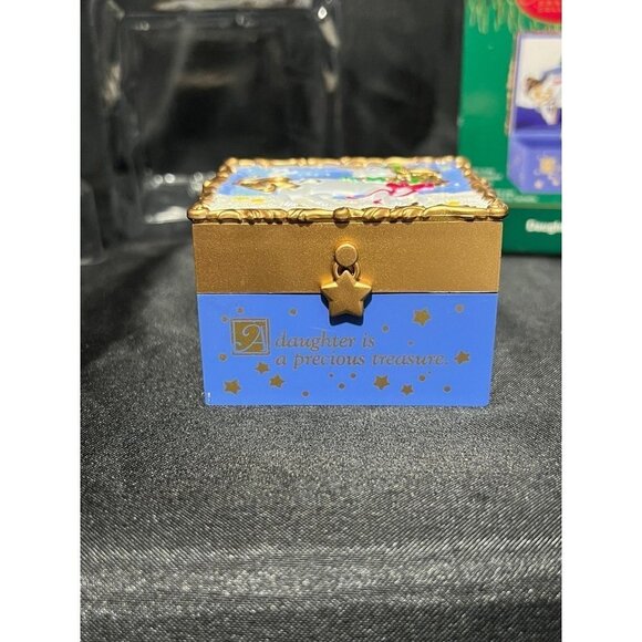 Vintage Carlton Cards “Daughter” Unicorn Heirloom Trinket Box - Picture 2 of 9